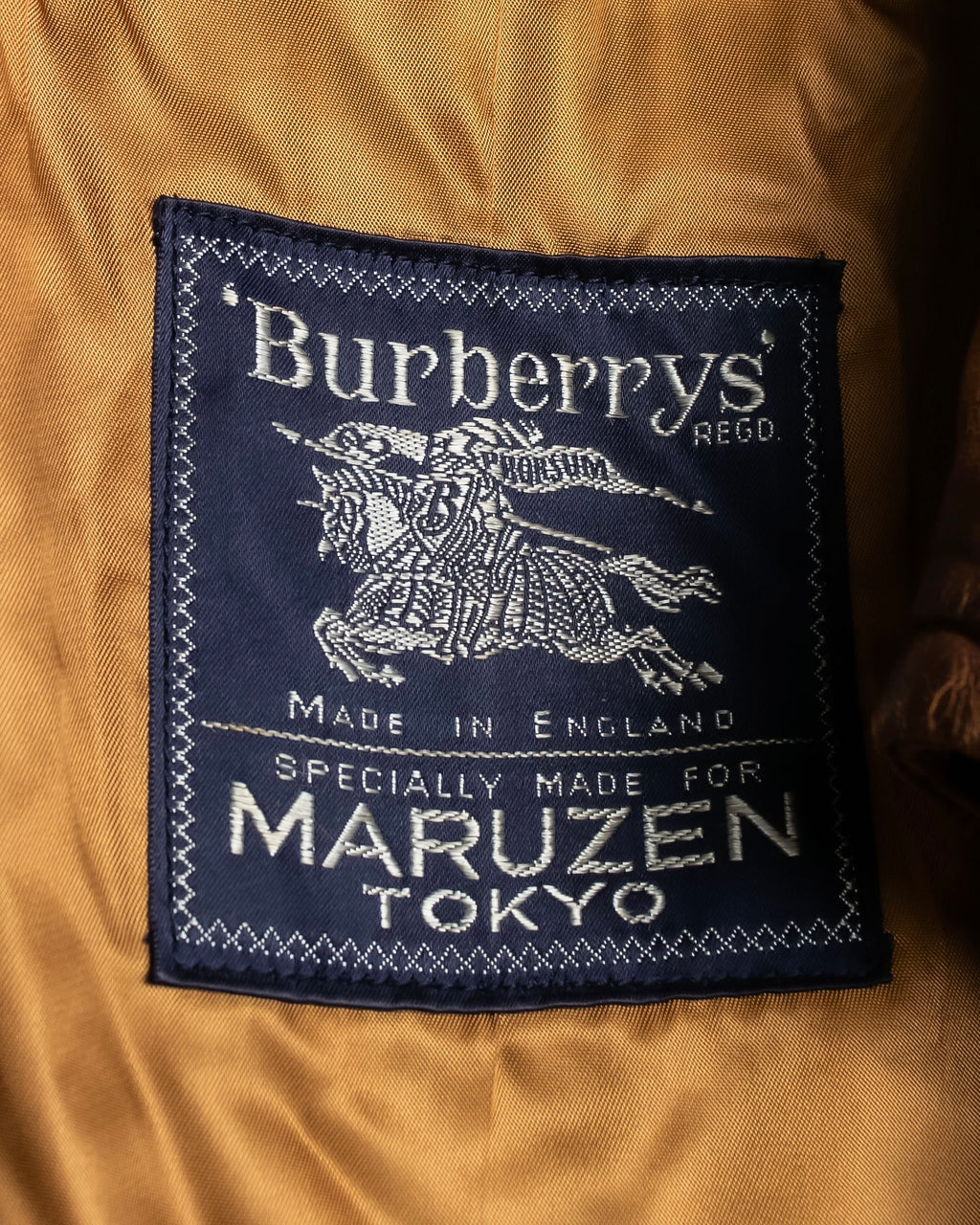 "Burberrys" Vintage-inspired leather oversized trench coat