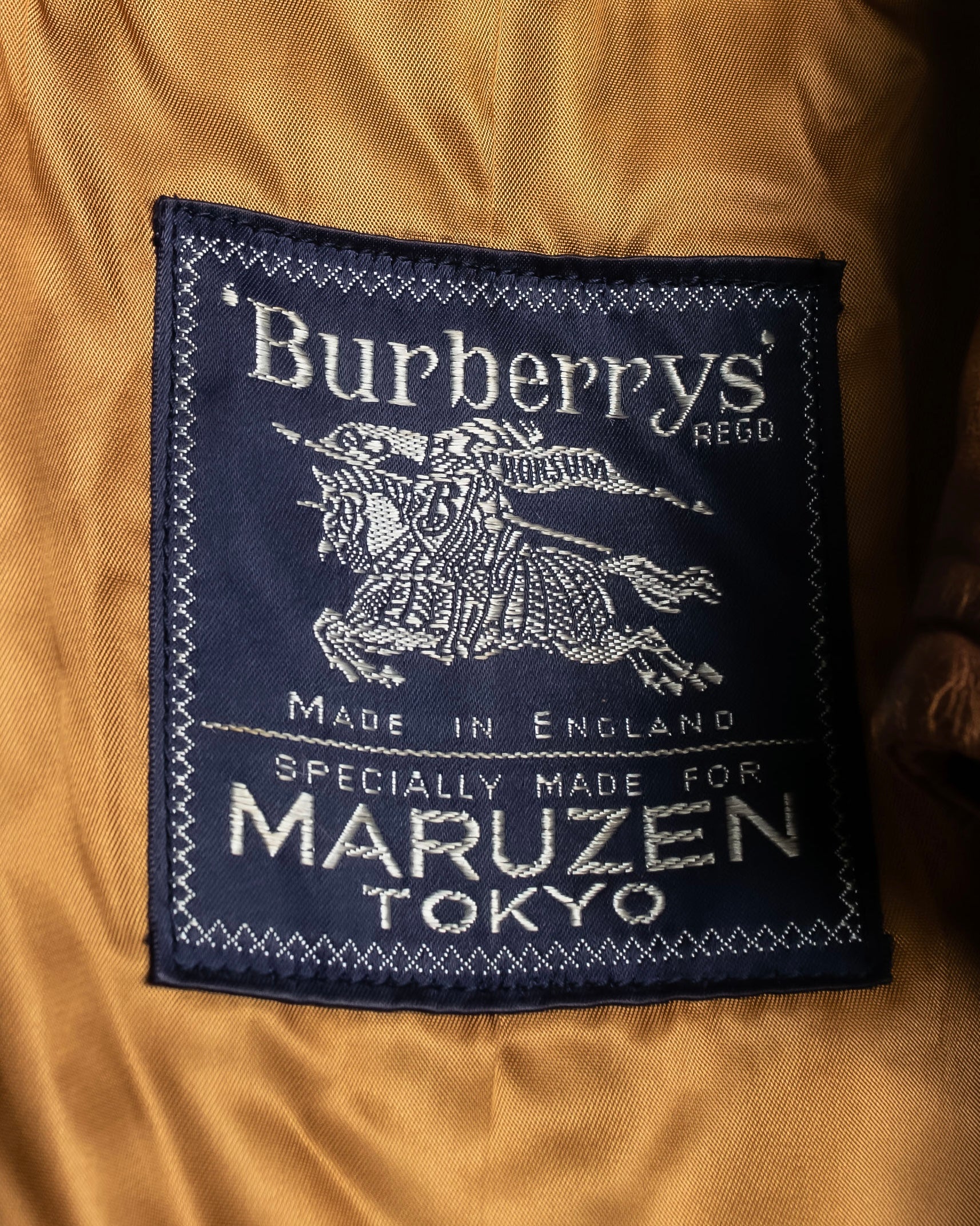 "Burberrys" Vintage-inspired leather oversized trench coat