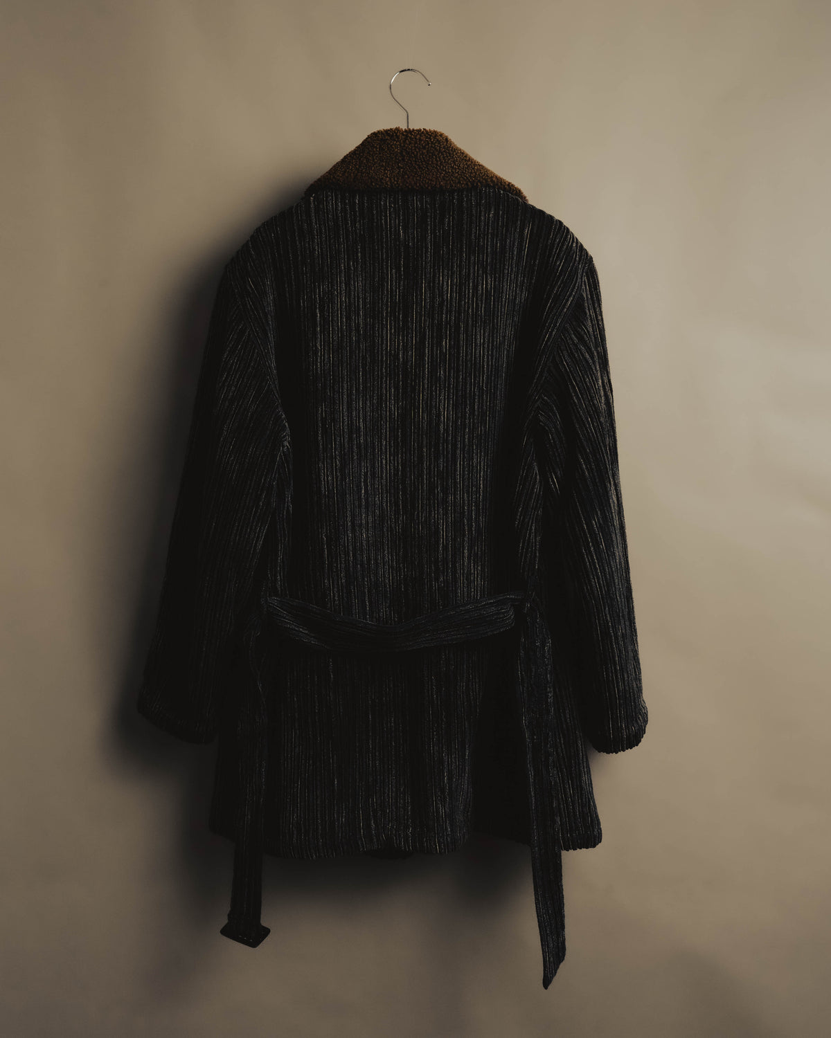 "Christian Dior" 80's-90's Classically tailored belted double-breasted coat