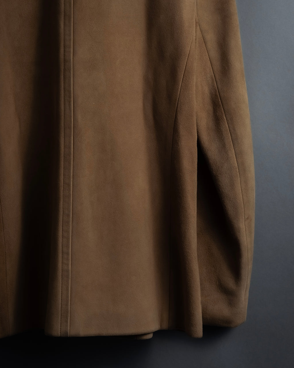 "CELINE" Relaxing design suede leather jacket