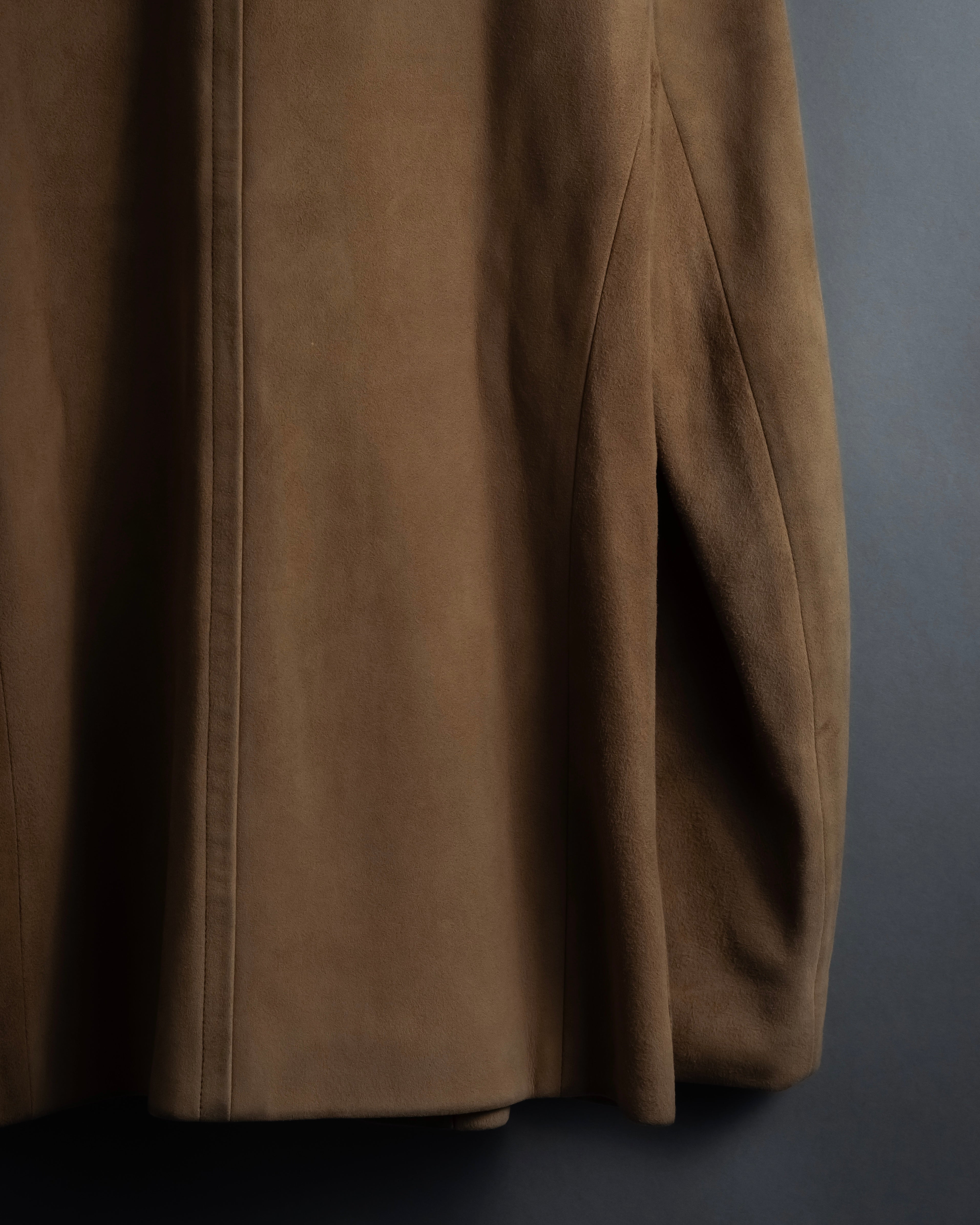 "CELINE" Relaxing design suede leather jacket