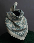 "HERMES" Petit Carre 45 LES TUILERIES silk scarf