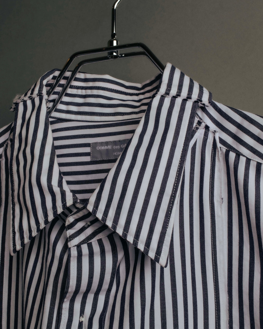 "COMME des GARCONS HOMME" 00's Graphic striped long sleeve shirt