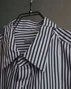 "COMME des GARCONS HOMME" 00's Graphic striped long sleeve shirt