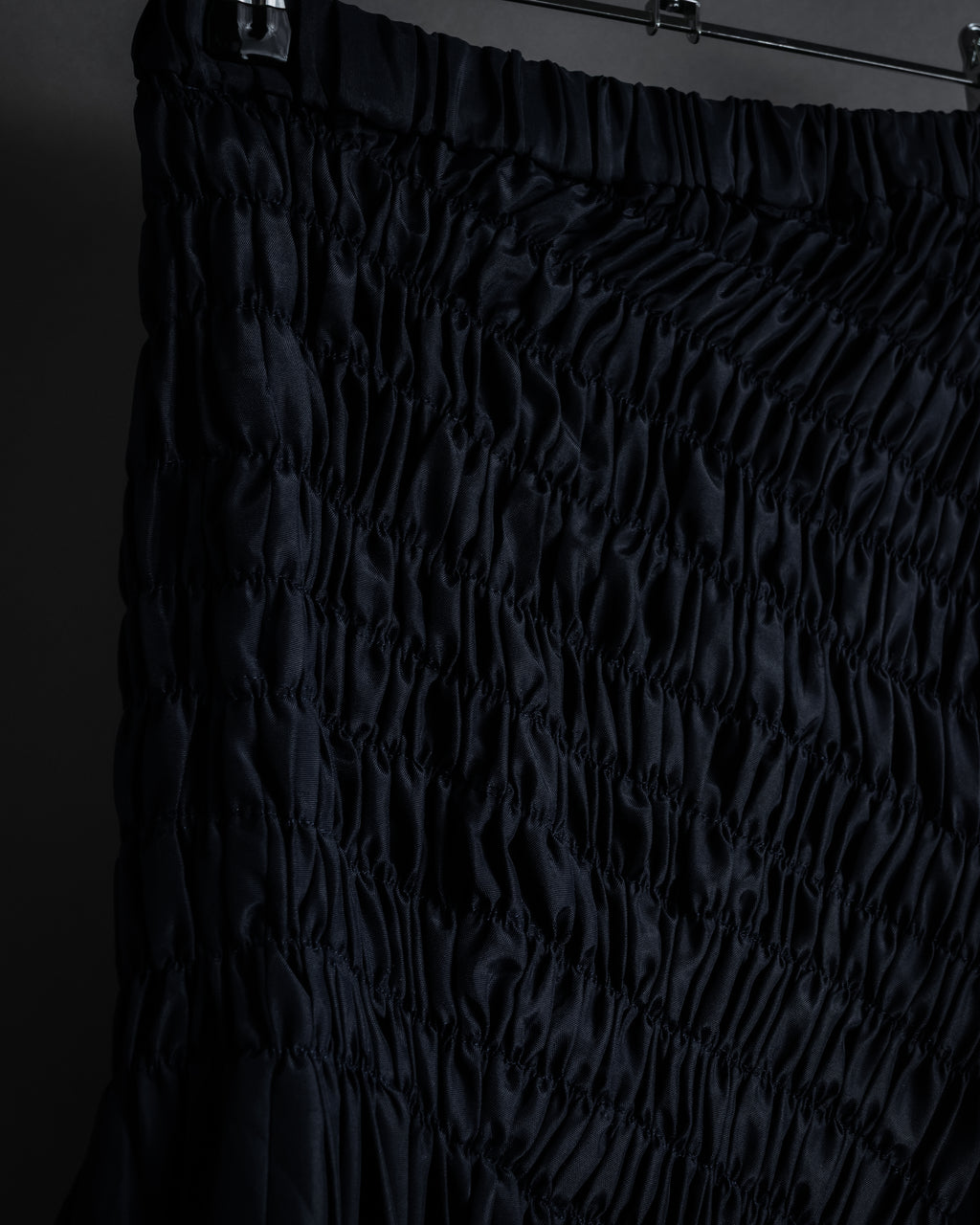 "COMME des GARÇONS" 90SS triacetate smocked asymmetric skirt
