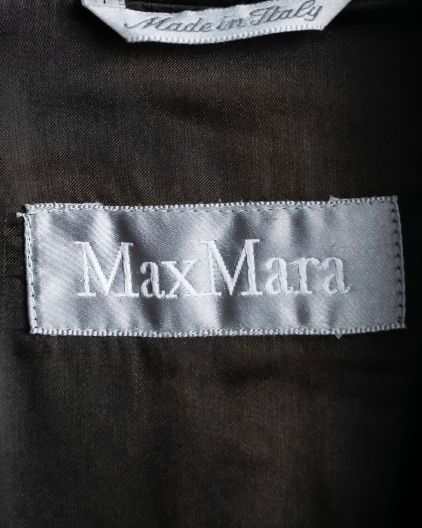 "Max Mara"  Large lapel double breasted melton chester coat