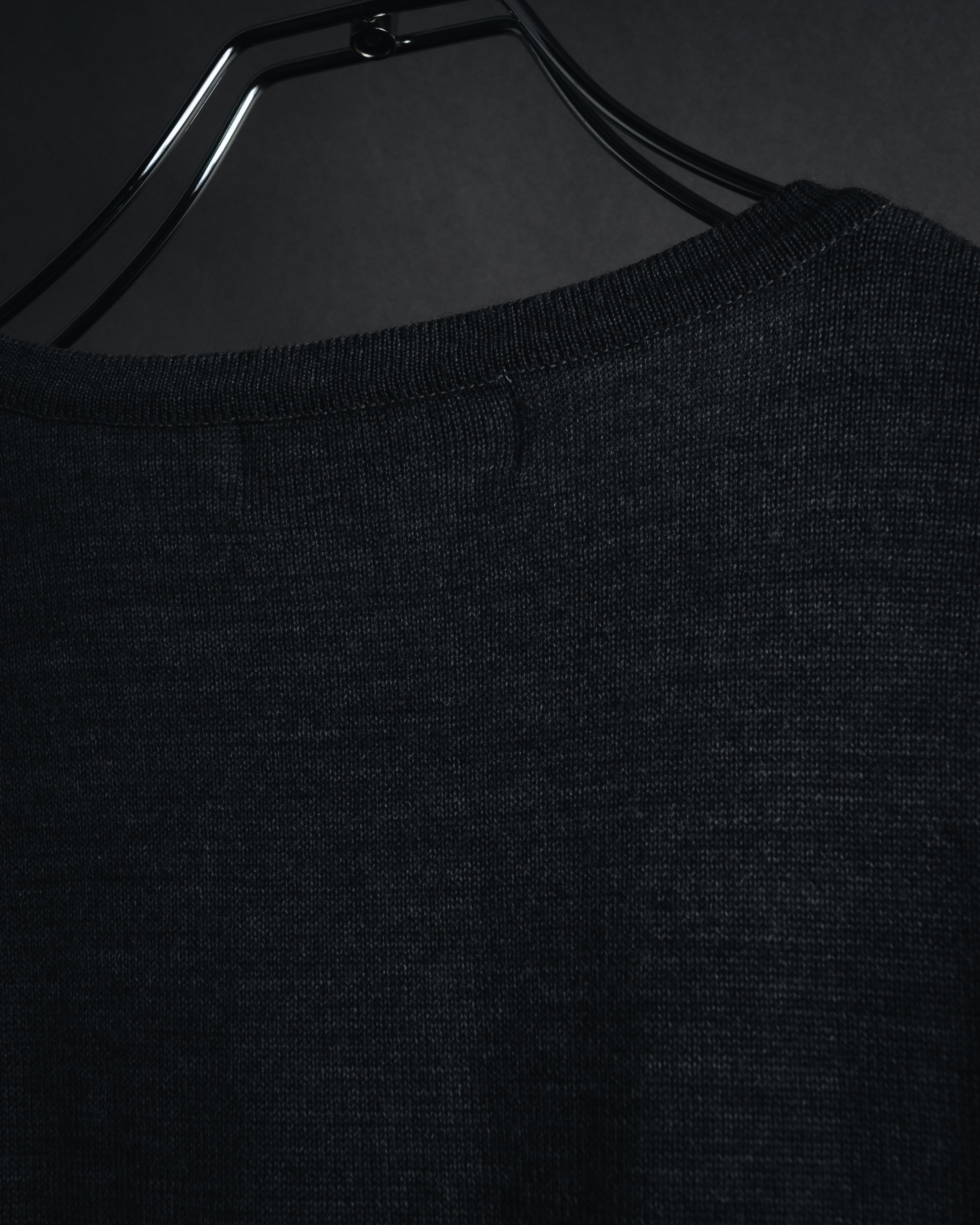 "YVES SAINT LAURENT" 80’s-90’s embroidered logo wool knit sweater