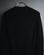 "CELINE" 00’s fine ribbed wool crewneck knit