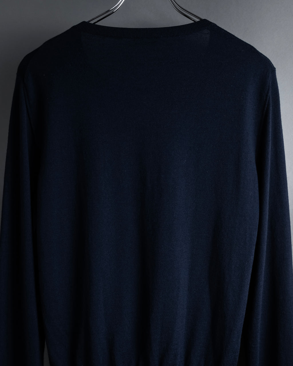 "CELINE" Hedi Slimane design compact silhouette wool knit