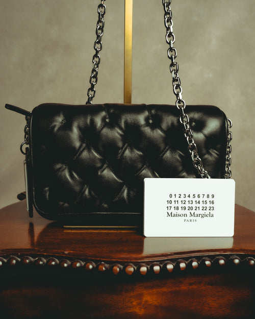 –SPECIAL– "Maison Margiela" 2020's Quilted leather chain shoulder bag