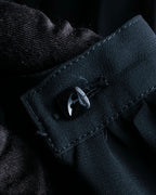 "SOANA" Bowtie belted design long black dress