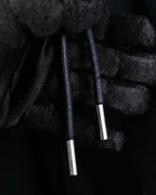 "sacai" Satin line design tapered slacks