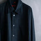 "SIGNUM" Vertical line relaxed fit black shirt