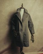 “BALENCIAGA” 00’s-10’s Wool angora wide-lapel coat