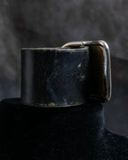 "HERMES" D ring buckle design leather bracelet