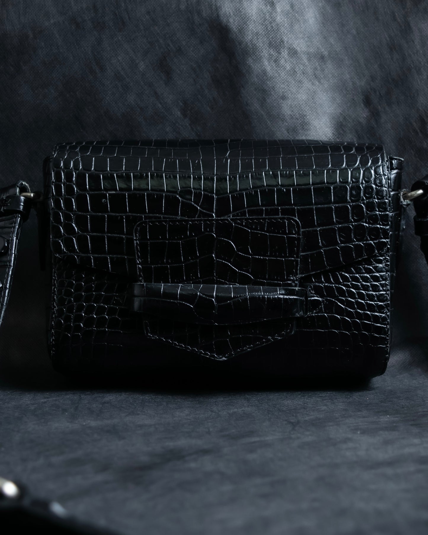 "DRIES VAN NOTTEN" Crocodile leather shoulder bag