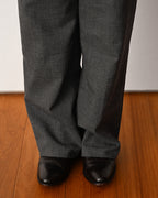 LOEWE by Jonathan Anderson/ High Waisted Beautiful Straight Silhouette Trousers Gray
