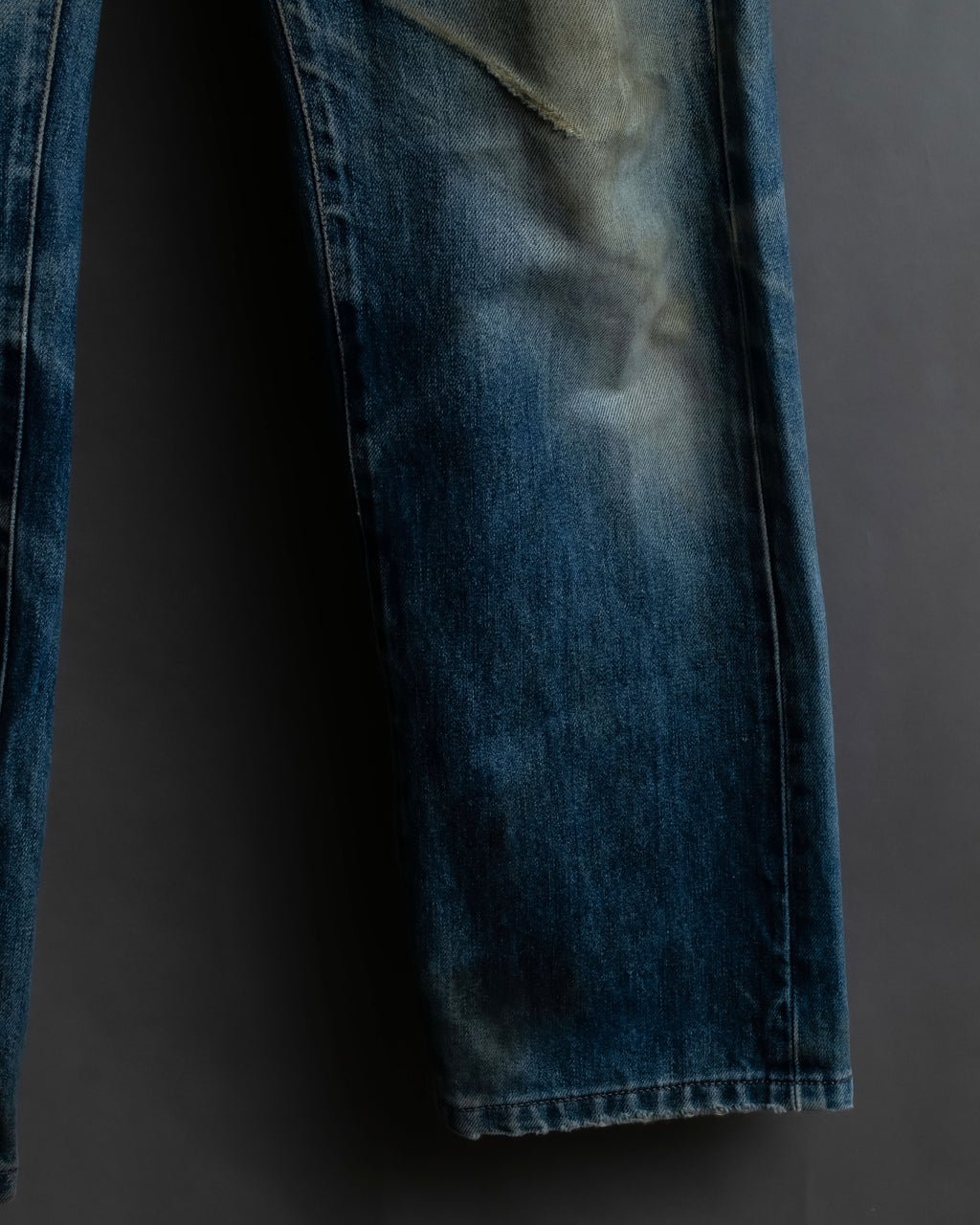 "GUCCI" Gradient fade design tapered denim
