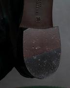 "BOTTEGA VENETA" Gradient emerald color leather loafers