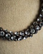 "DRIES VAN NOTTEN" 2022's Double crystal detail magnetic choker