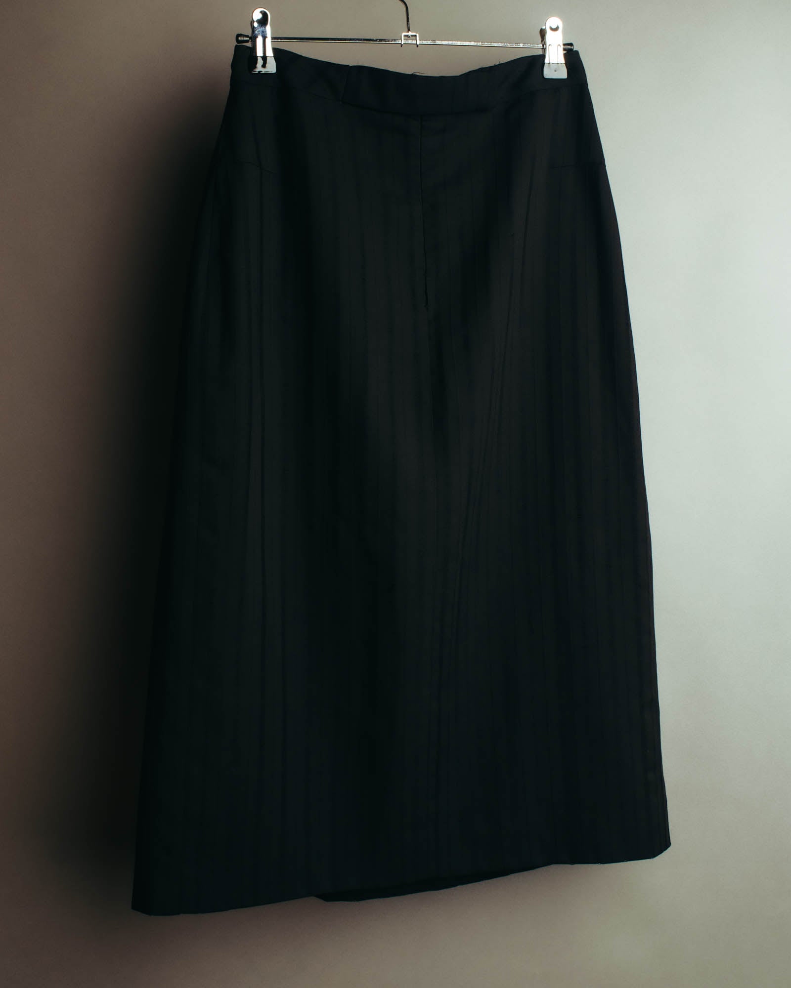 "VERONIQUE BRANQUINHO" 90's-00's Sculptural pleated wool skirt