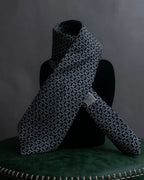 "HERMES" Chain motif silk necktie