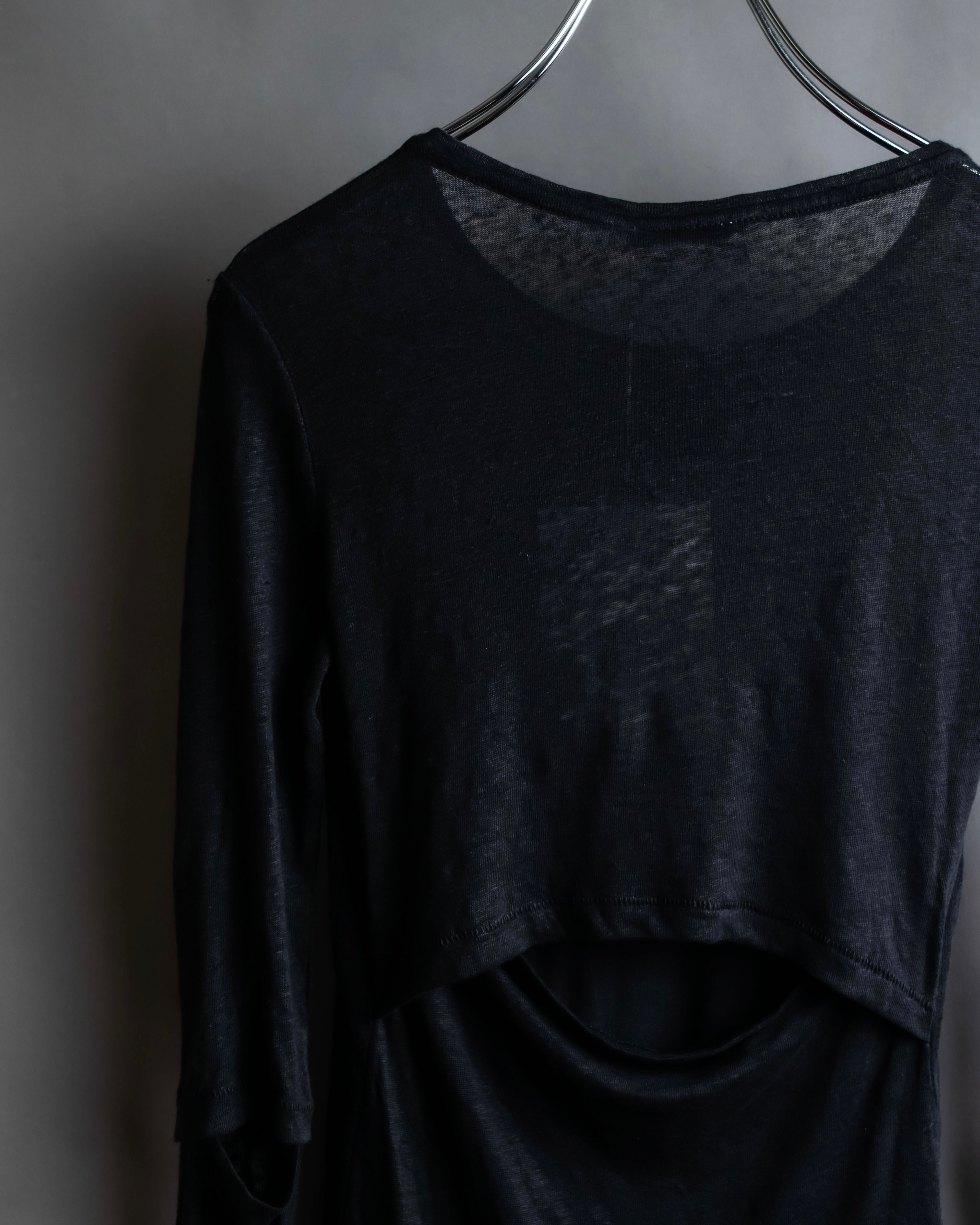 "Acne" Back＆sleeve cutting slit design pullover
