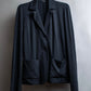 "Max Mara" Draped fabric patch pockets design tailored jacket