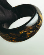 “Dior” 2002-2010 Lace embedded lucite bangle