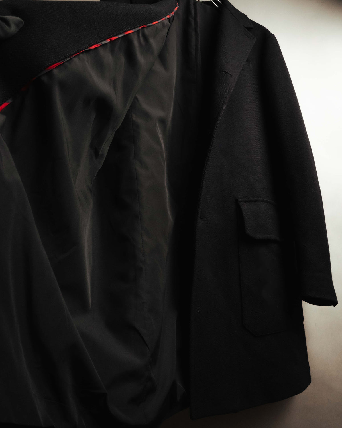 “MOSCHINO” 90’s-00’s wool cashmere tailored long coat