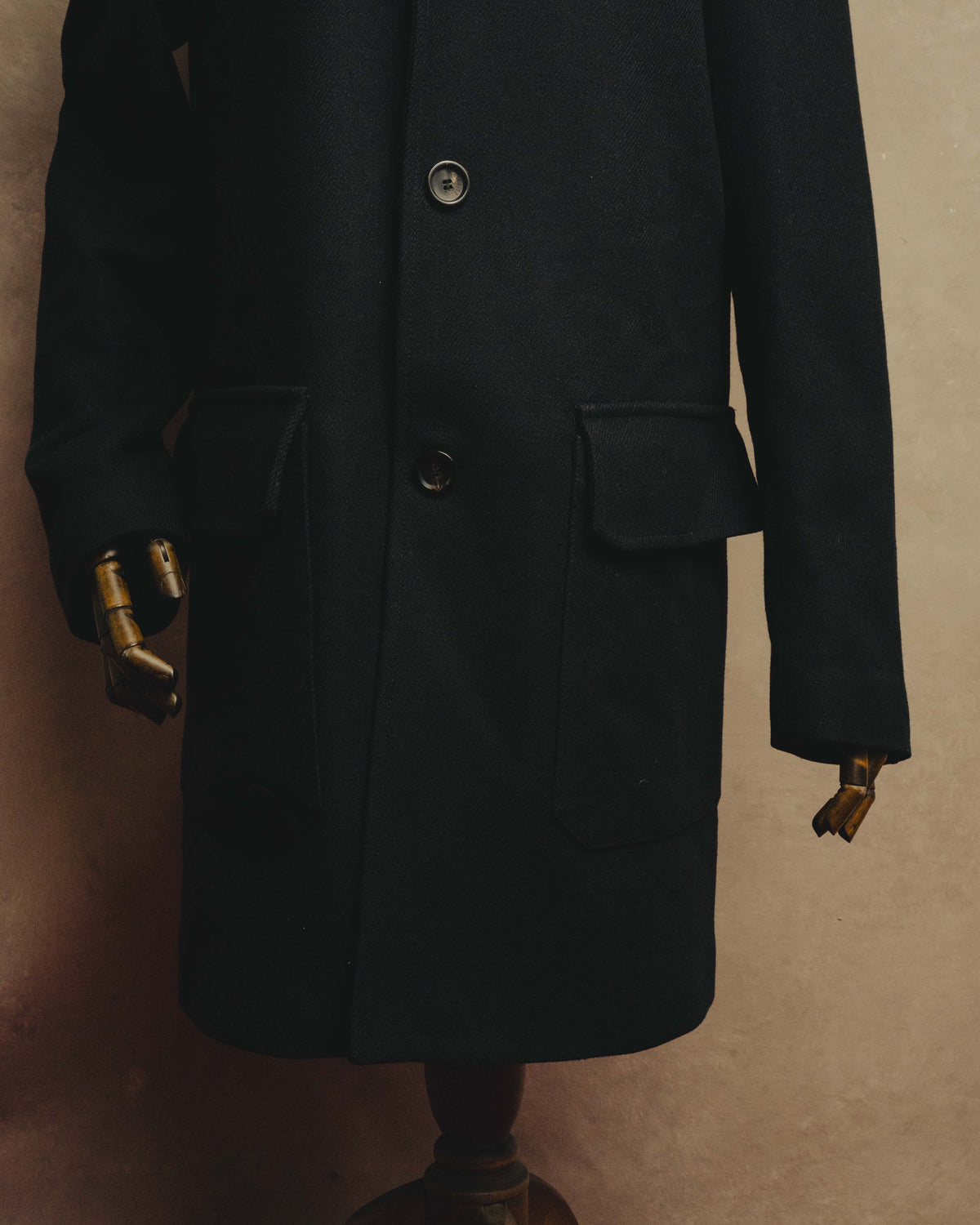 “MOSCHINO” 90’s-00’s wool cashmere tailored long coat
