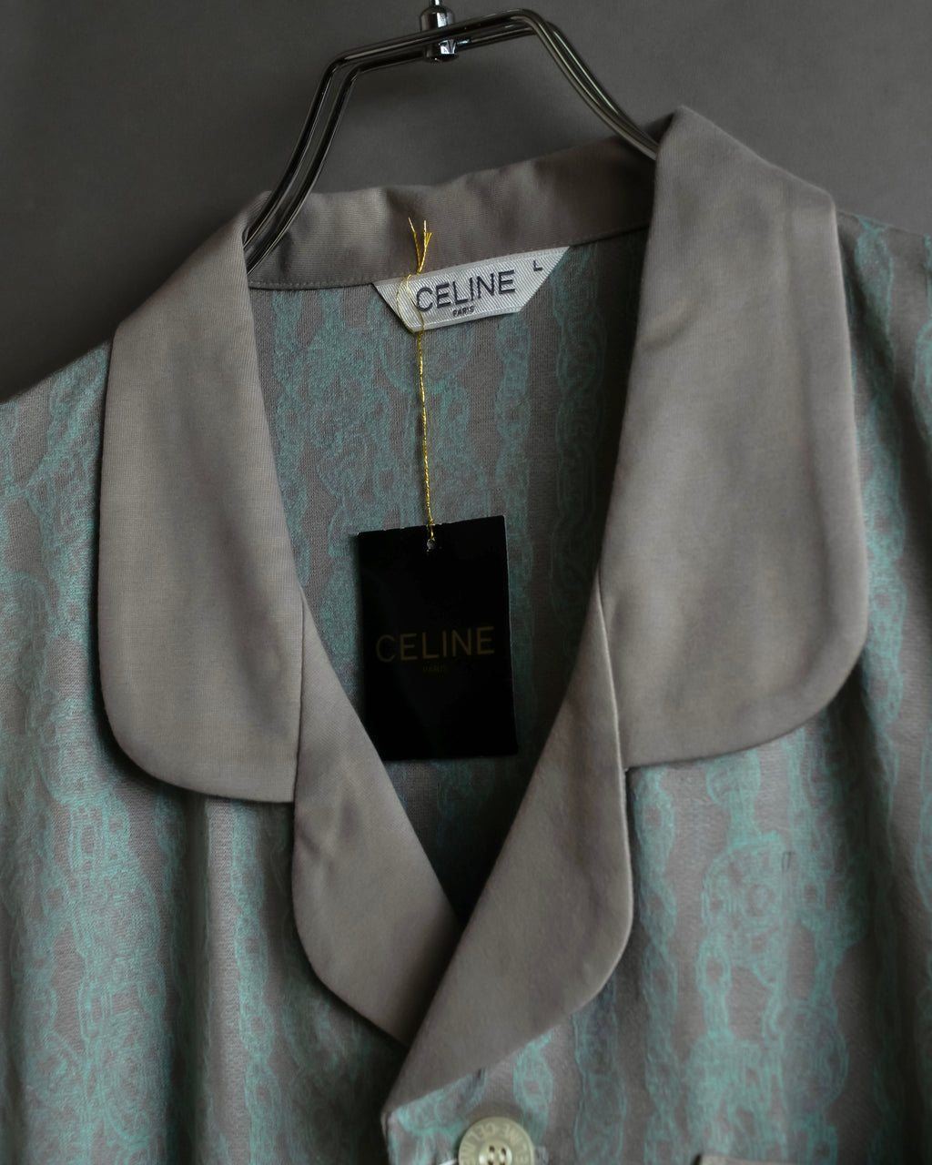 "CELINE" Chain motif pattern relaxed pajama set up