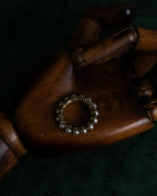 "Christian Dior" Eternity design pearl arrangement gold ring