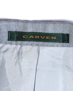 Carven/ Single Breasted 2B Herringbone Oversized Tailored Jacket Gray