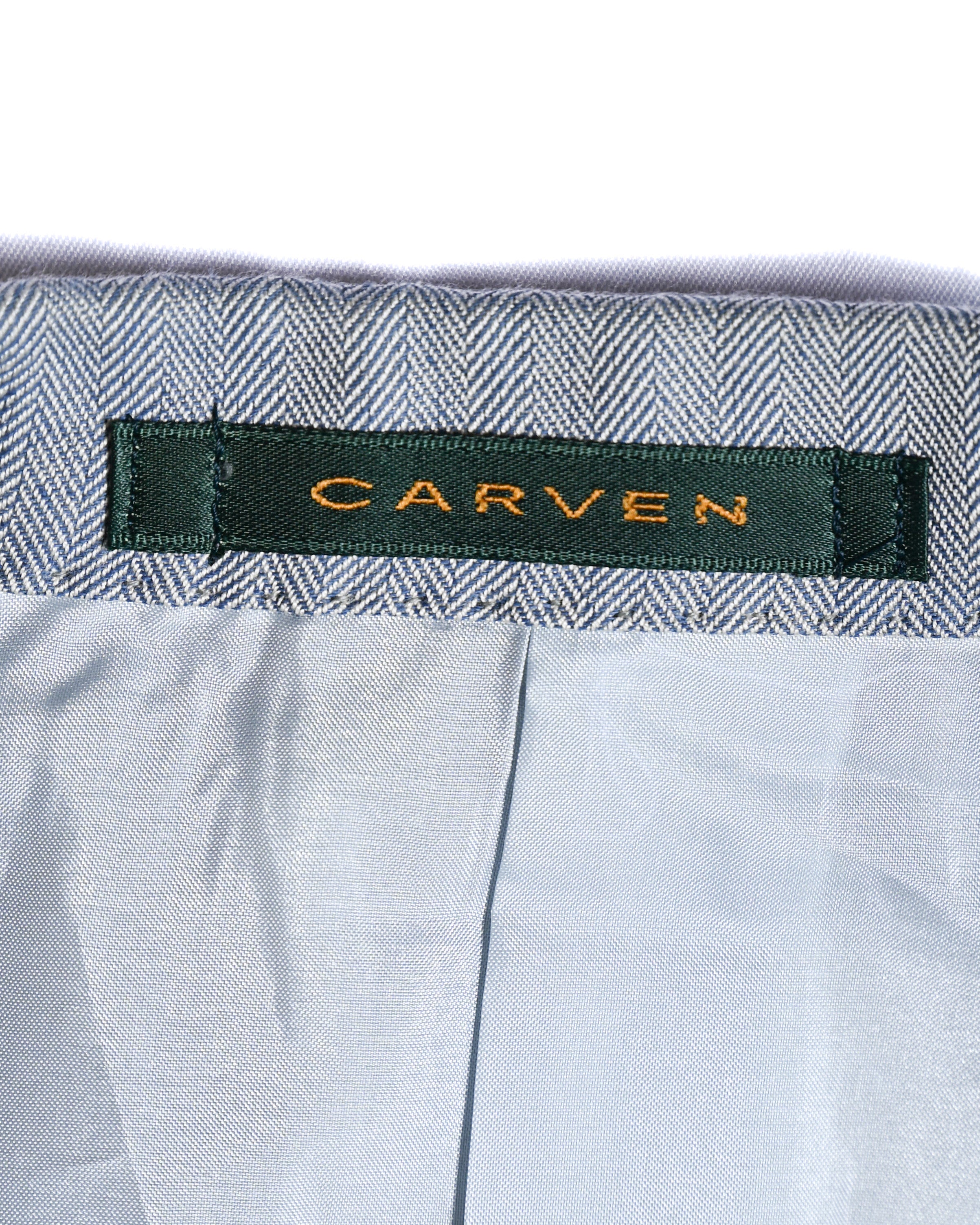 Carven/ Single Breasted 2B Herringbone Oversized Tailored Jacket Gray