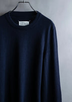 "MAISON MARGIELA" 16AW elbow patch design navy color knit