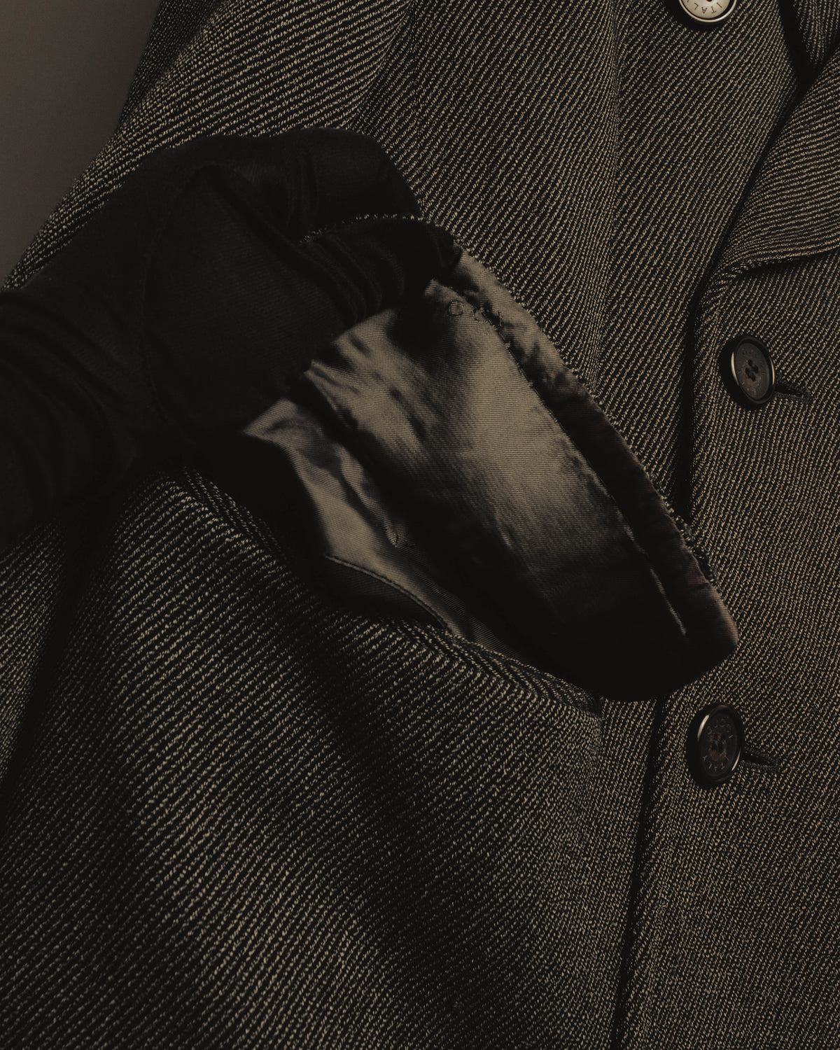 “GUCCI” Late 90’s-early 00’s military double breasted wool coat