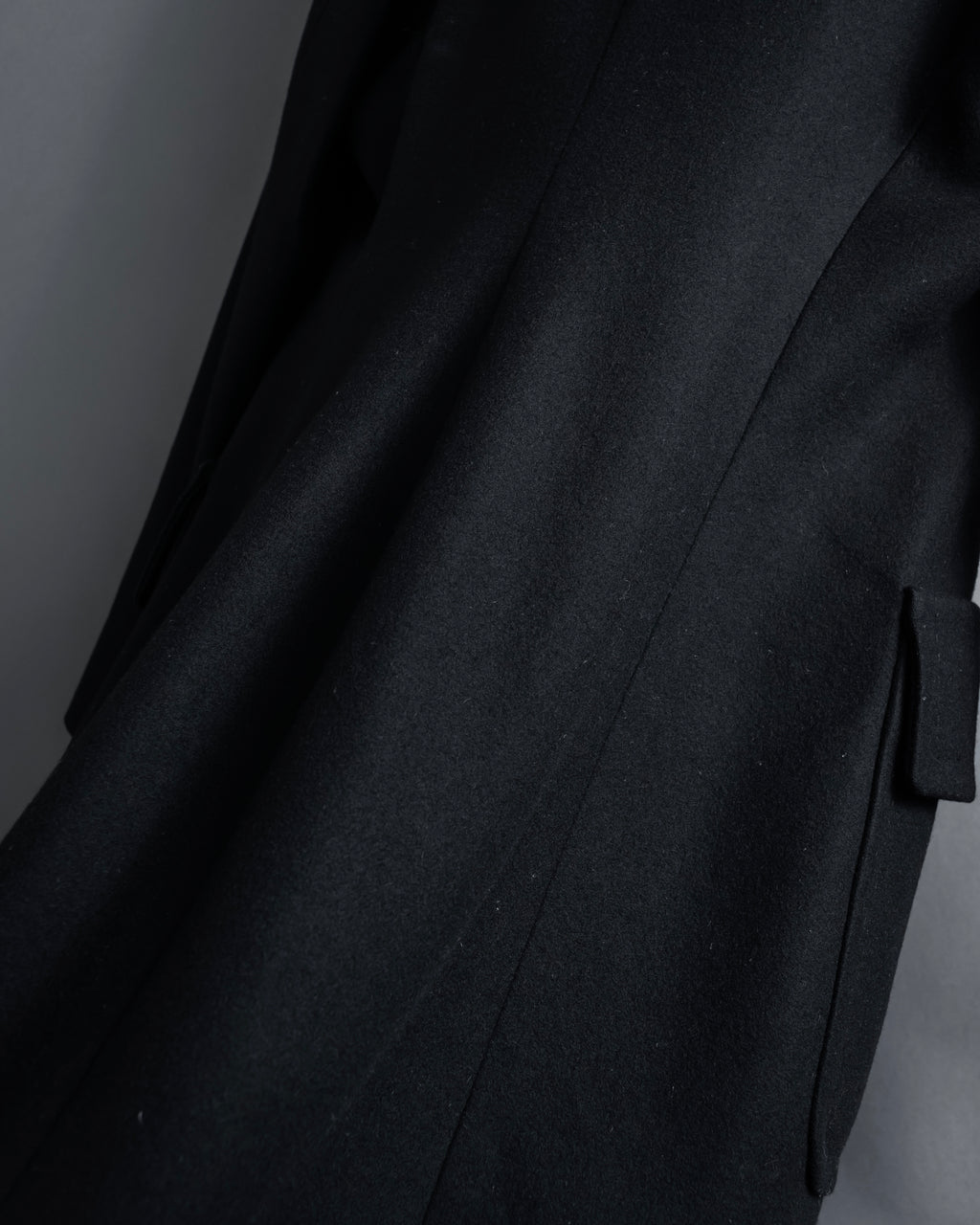 -SPECIAL- "CELINE" 1997-04's Michael Kors period minimal detail long chester coat