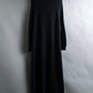 "tricot COMME des GARCONS" Maxi length deep black knit dress