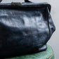 "ANN DEMEULEMEESTER" Tucked design purse leather one handle bag