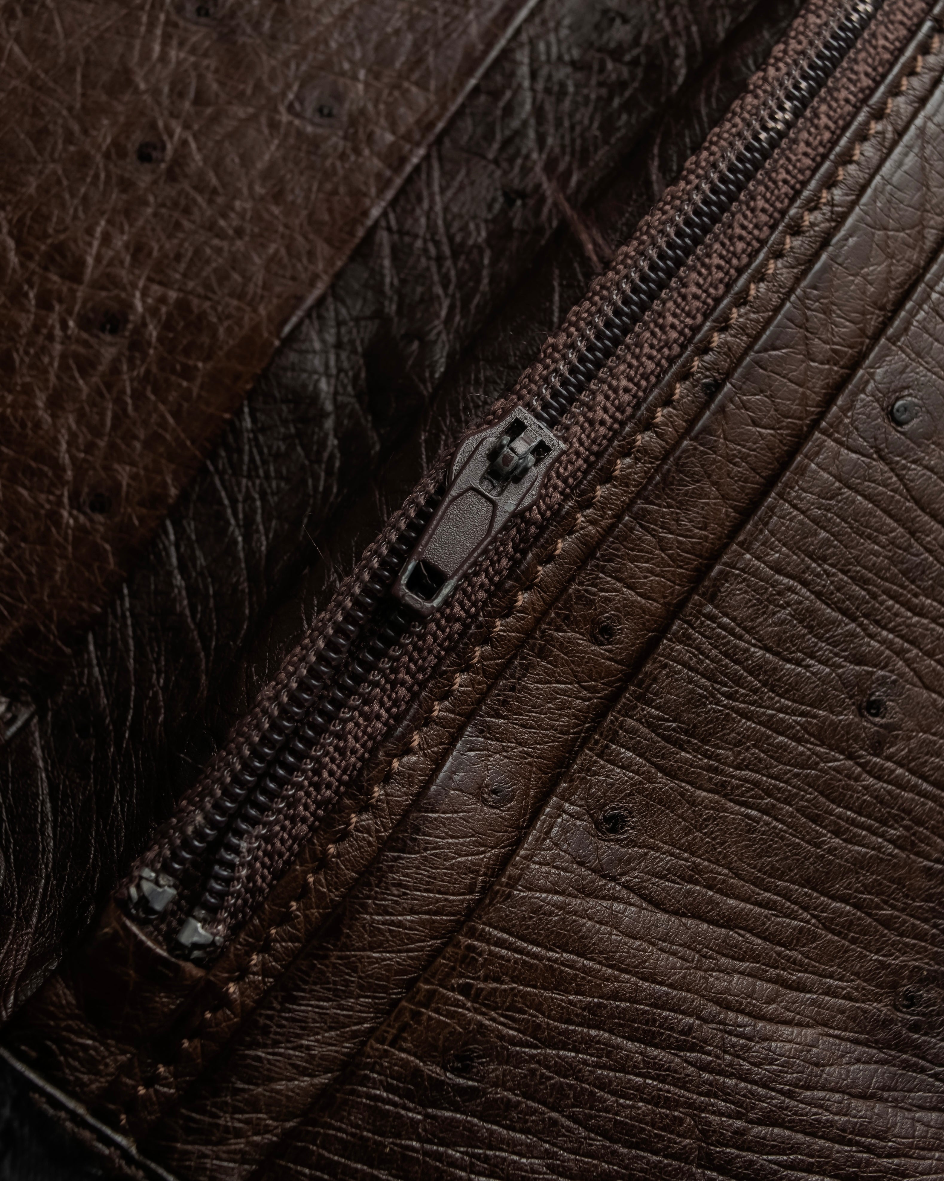 "LOEWE" Ostrich leather bi-fold wallet