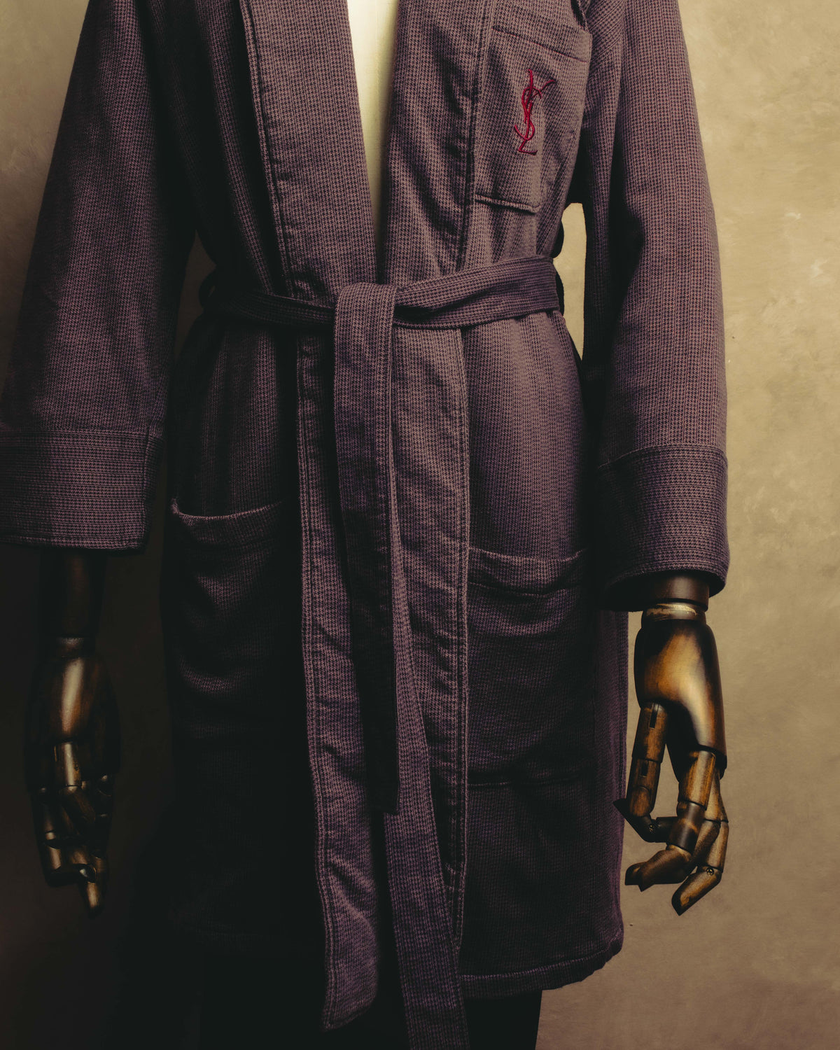 "Yves Saint Laurent" 90's-00's Quilted dressing gown