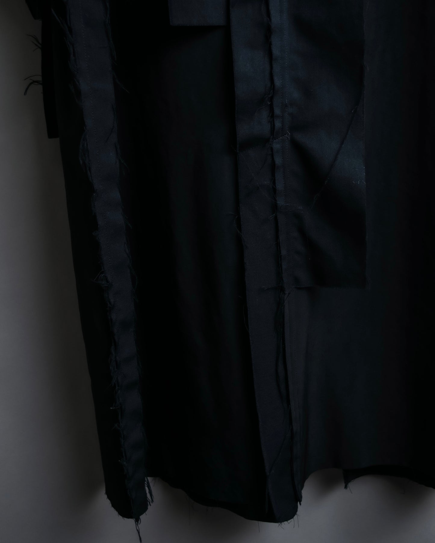 "B Yohji Yamamoto" Inside-out design super long shirt coat