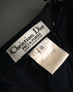 “Christian Dior” 80’s-90’s Silk draped long skirt