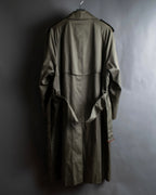 "Burberrys" Dark khaki belted trench coat