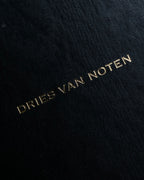 "DRIES VAN NOTTEN" Herringbone striped silk bow tie