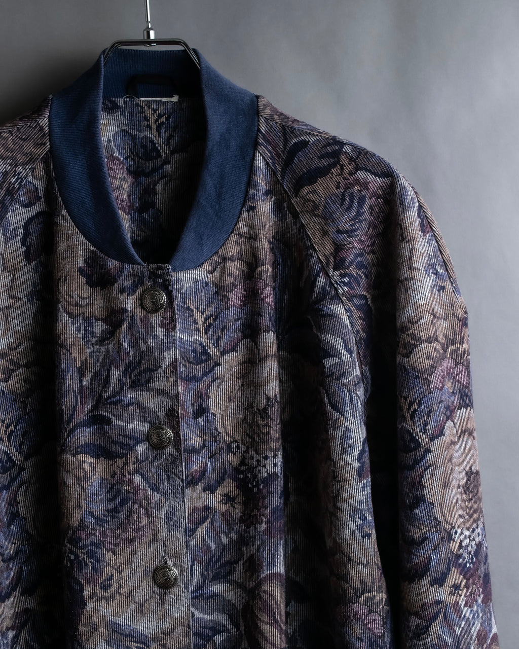 Vintage jacquard floral pattern jacket