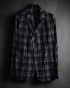 "DRIES VAN NOTEN" 2012-2018 lightweight madras check tailored jacket