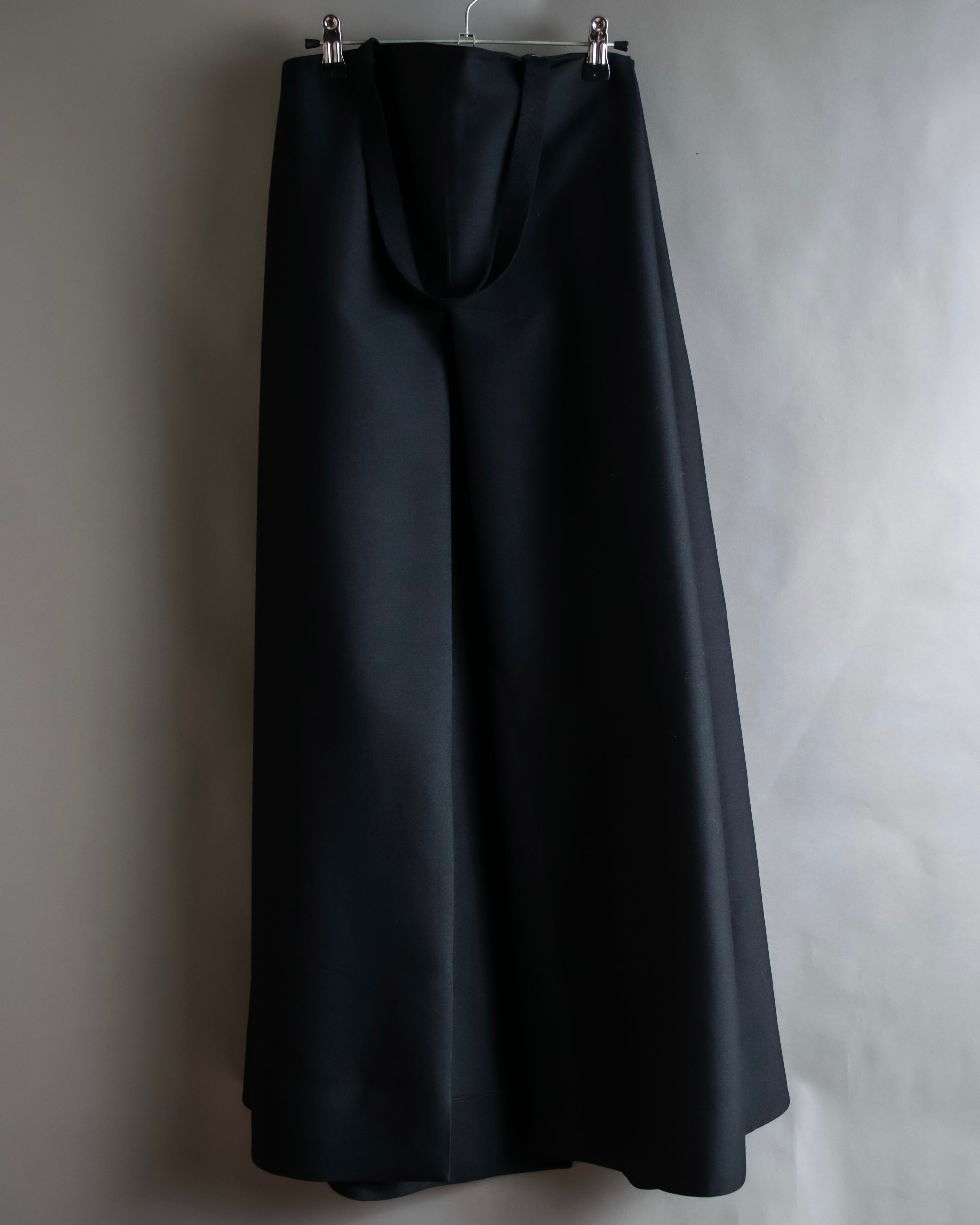 "WE11DONE" Flare silhouette super maxi skirt