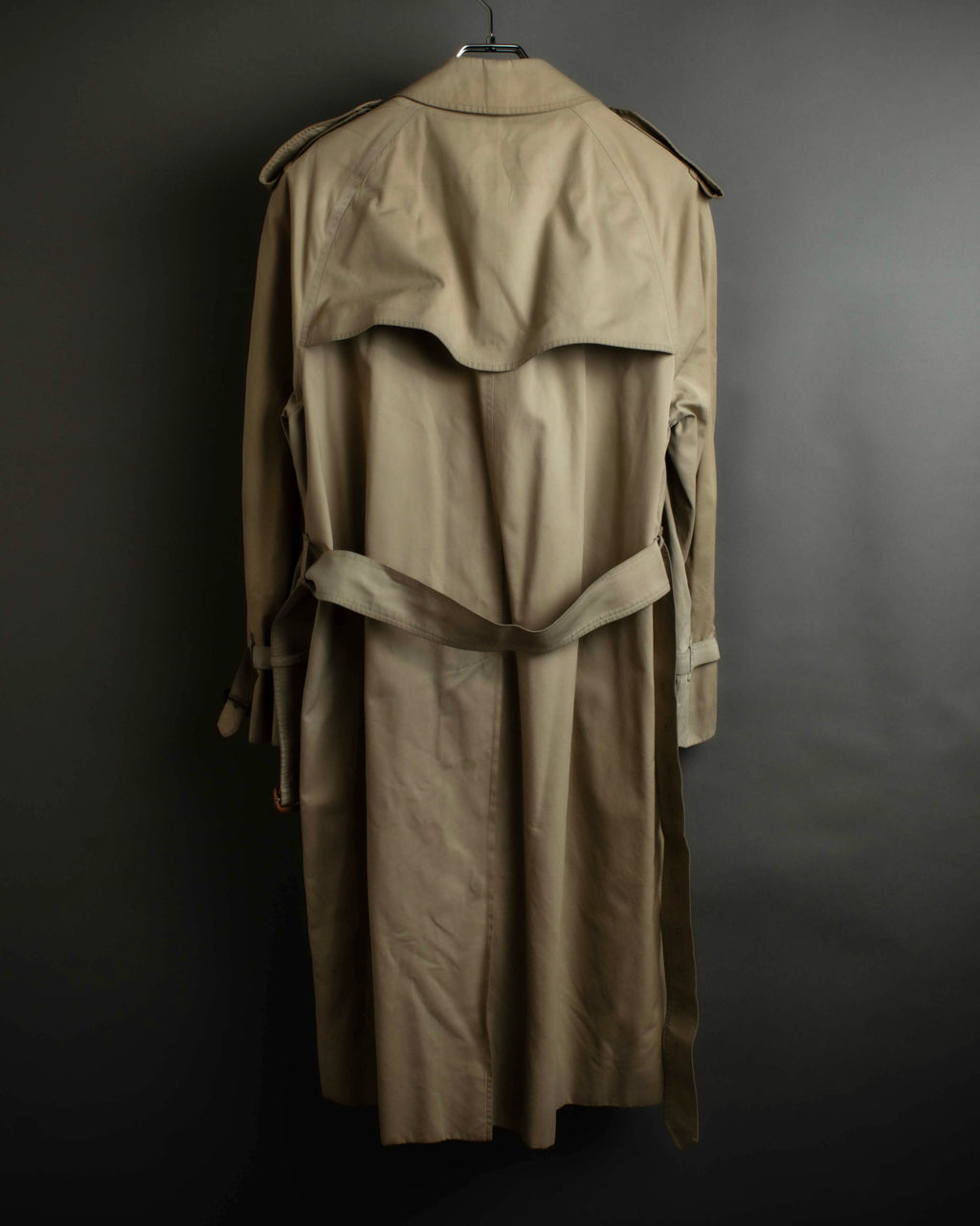 "BURBERRYS" Military detail single front stand collar coat